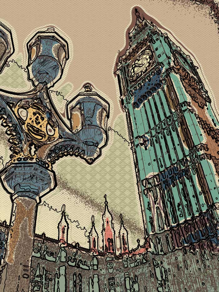 Susan West, Between BigBen III,   art for sale