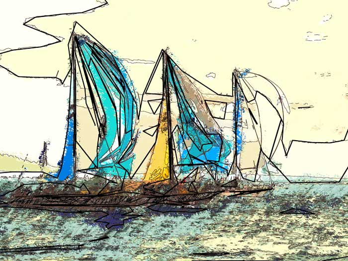 Susan West, Sailing Race ,   art for sale